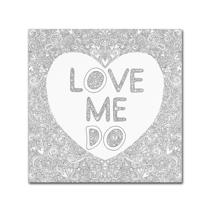 Hello Angel Love Me Do Canvas Wall Art 14 x 14 Image 2