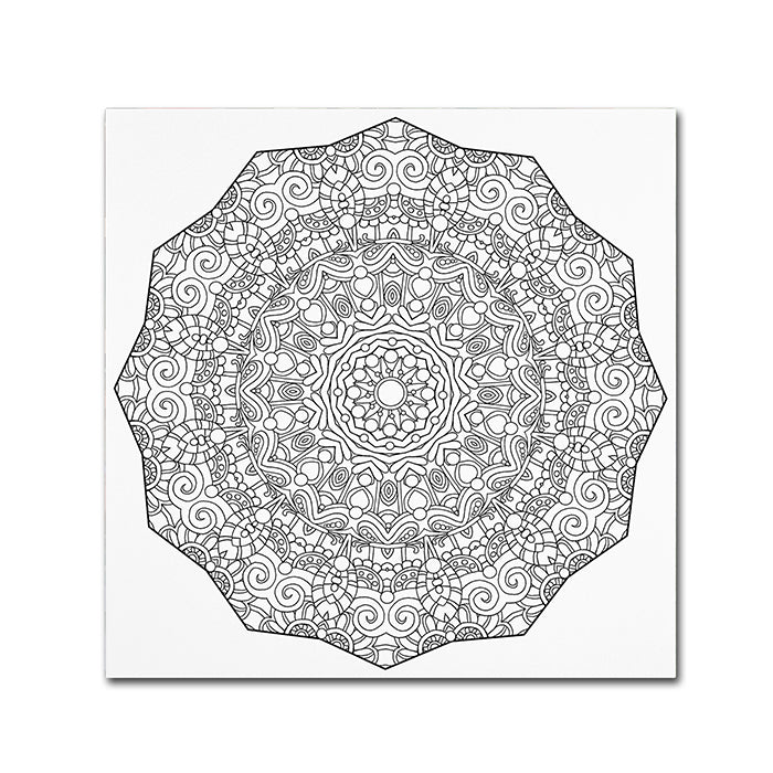 Kathy G. Ahrens Brilliant Mandala Canvas Wall Art 14 x 14 Image 1