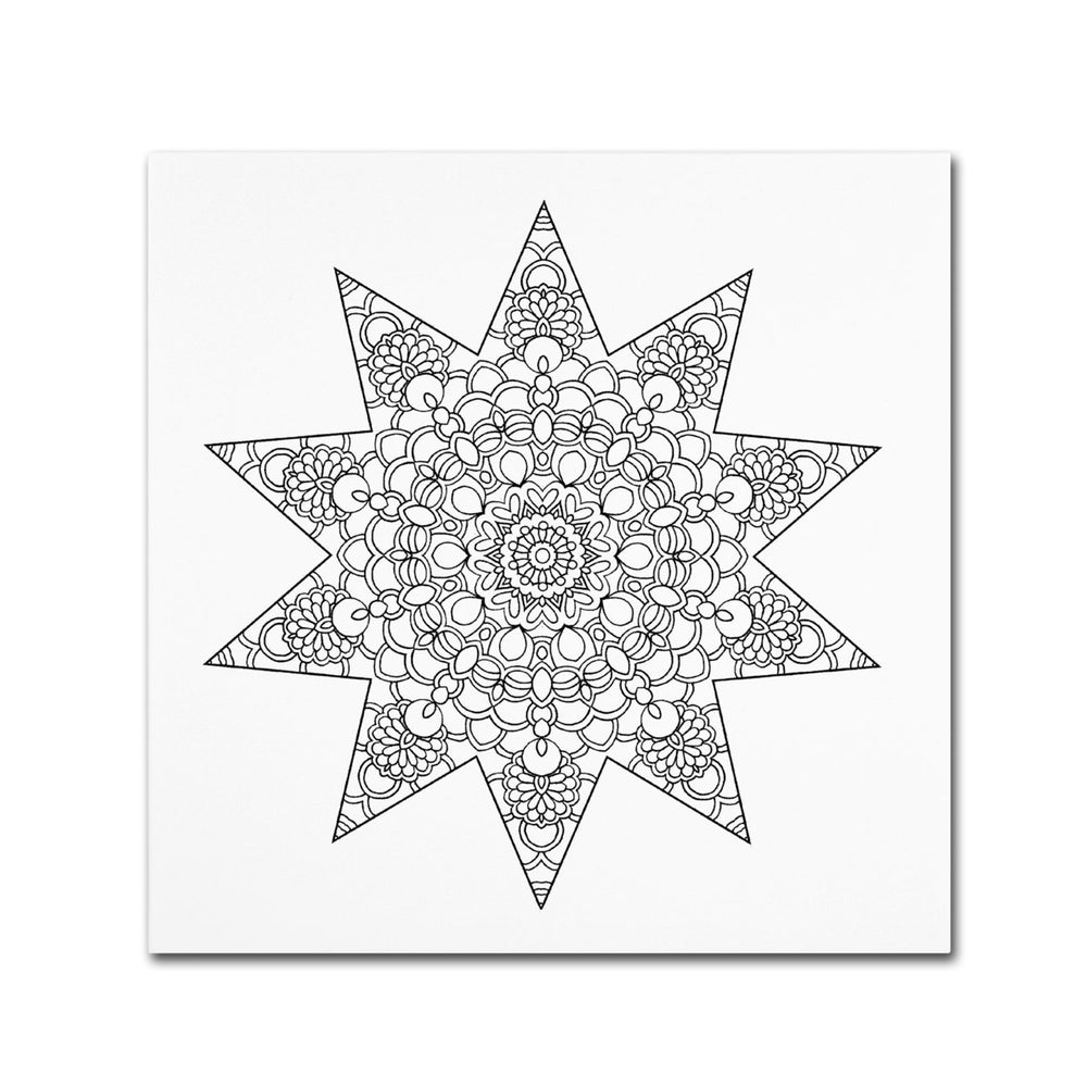 Kathy G. Ahrens Being Silly Mandala Canvas Wall Art 14 x 14 Image 2