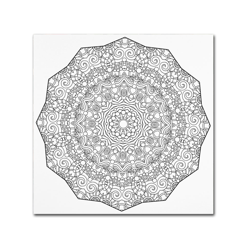 Kathy G. Ahrens Brilliant Mandala Canvas Wall Art 14 x 14 Image 2