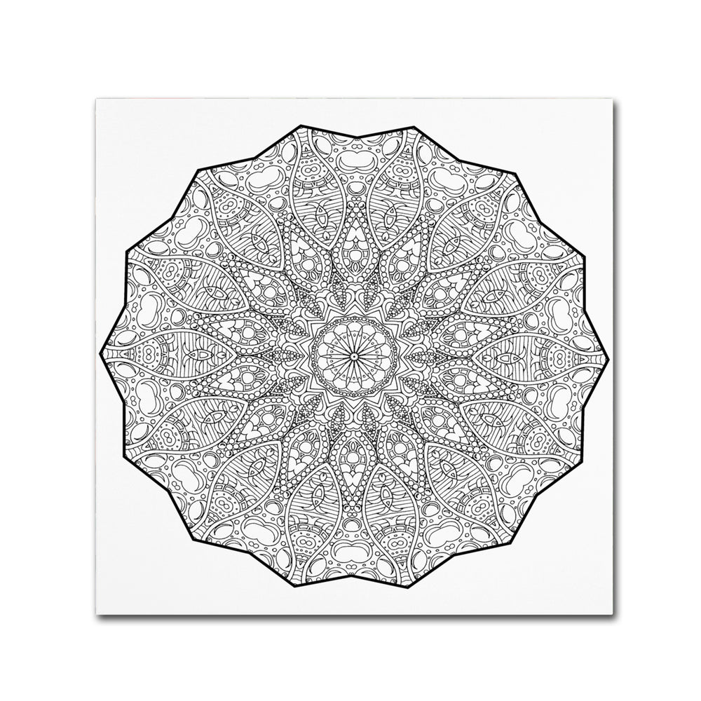 Kathy G. Ahrens Bubbles Mandala Canvas Wall Art 14 x 14 Image 2