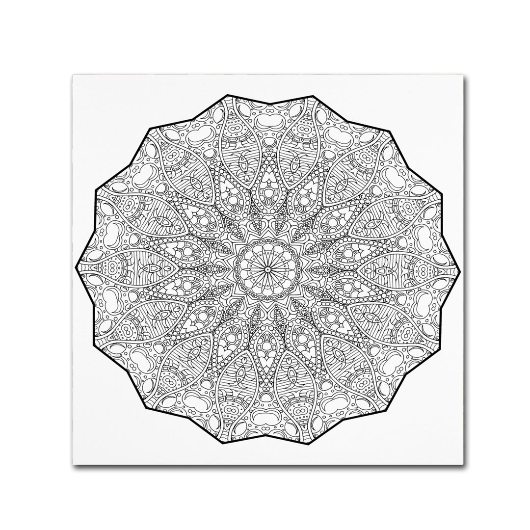 Kathy G. Ahrens Bubbles Mandala Canvas Wall Art 14 x 14 Image 2