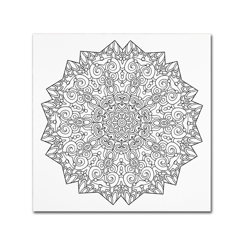 Kathy G. Ahrens Calming Mandala Canvas Wall Art 14 x 14 Image 2