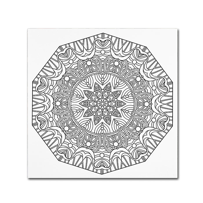 Kathy G. Ahrens Crushing Mandala Canvas Wall Art 14 x 14 Image 1