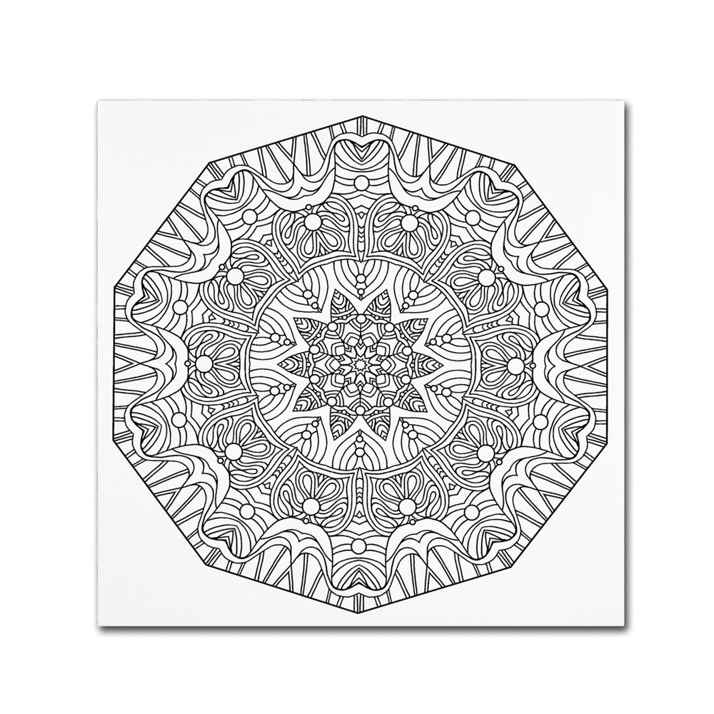 Kathy G. Ahrens Crushing Mandala Canvas Wall Art 14 x 14 Image 2