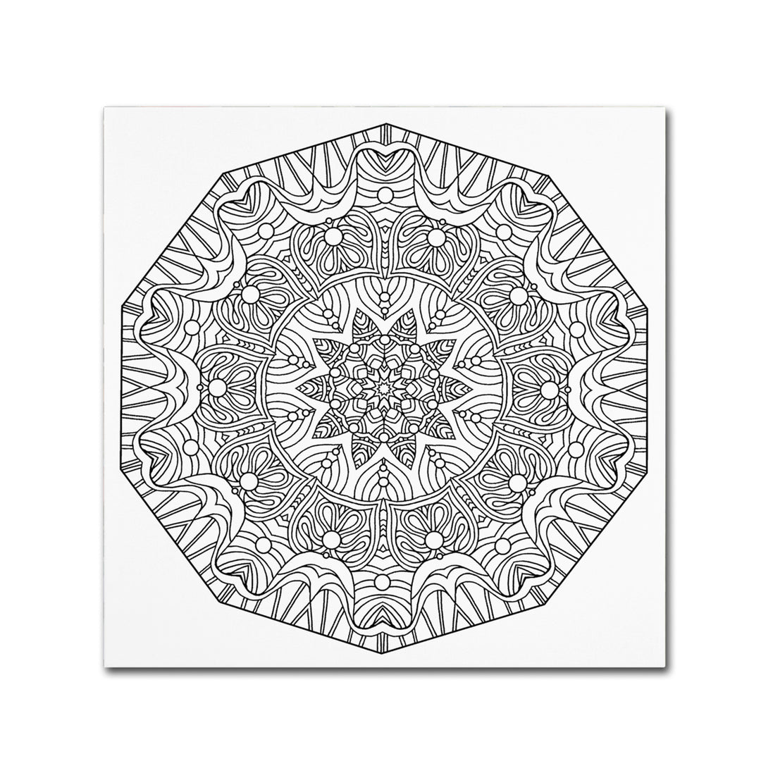 Kathy G. Ahrens Crushing Mandala Canvas Wall Art 14 x 14 Image 2