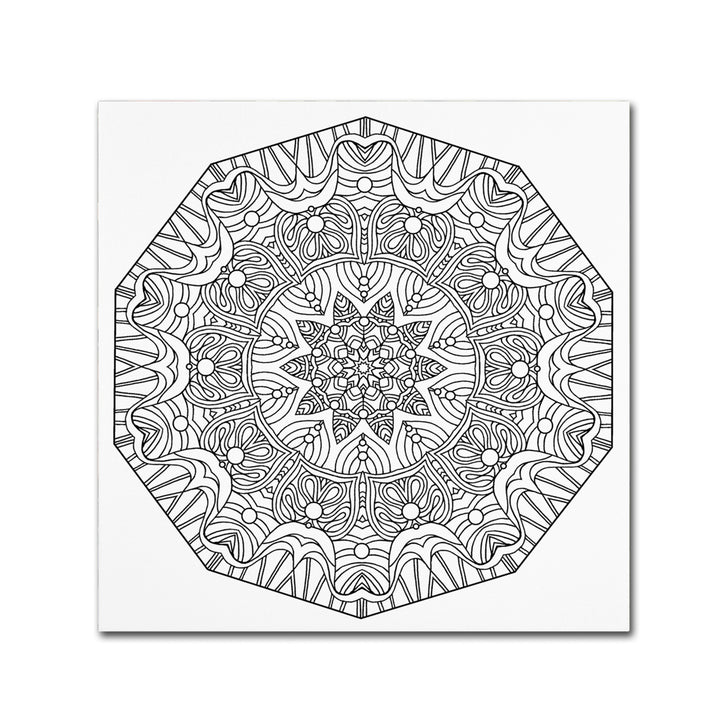 Kathy G. Ahrens Crushing Mandala Canvas Wall Art 14 x 14 Image 2