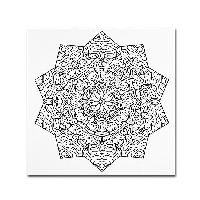 Kathy G. Ahrens Dancing Mandala Canvas Wall Art 14 x 14 Image 1