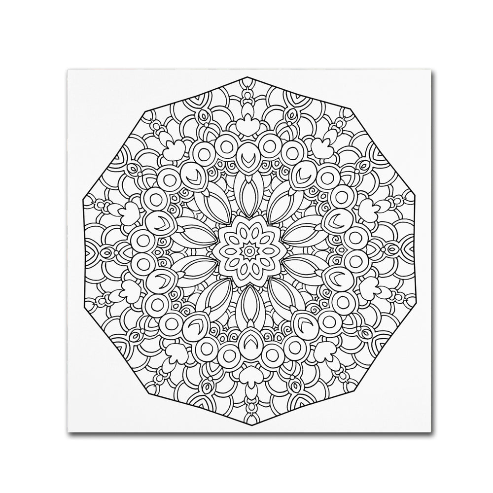 Kathy G. Ahrens Fun Mandala Canvas Wall Art 14 x 14 Image 2