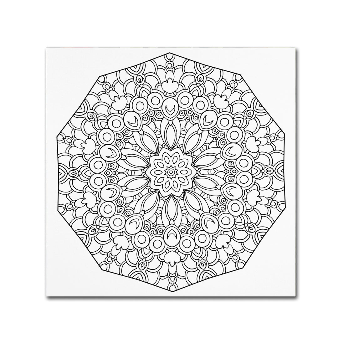 Kathy G. Ahrens Fun Mandala Canvas Wall Art 14 x 14 Image 2