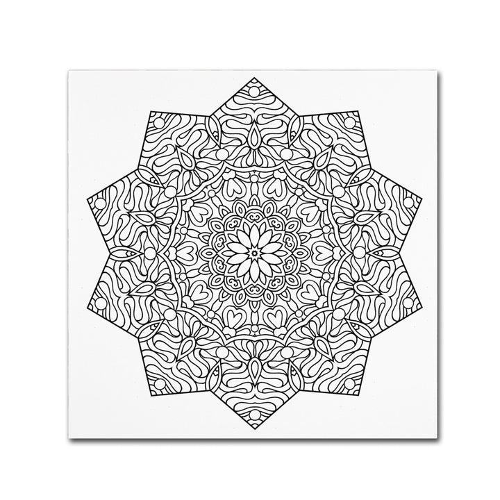 Kathy G. Ahrens Dancing Mandala Canvas Wall Art 14 x 14 Image 2