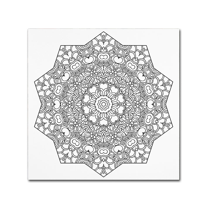 Kathy G. Ahrens Heavenly Mandala Canvas Wall Art 14 x 14 Image 1