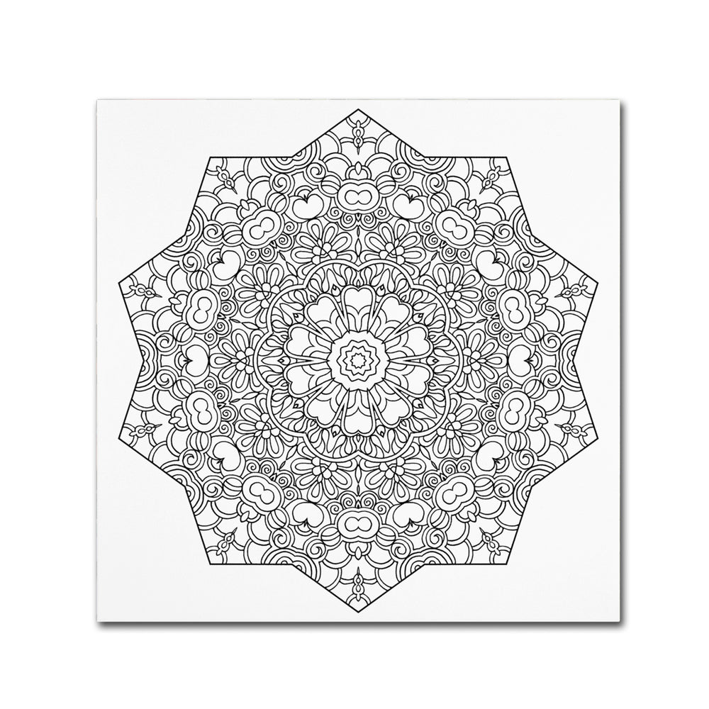 Kathy G. Ahrens Heavenly Mandala Canvas Wall Art 14 x 14 Image 2