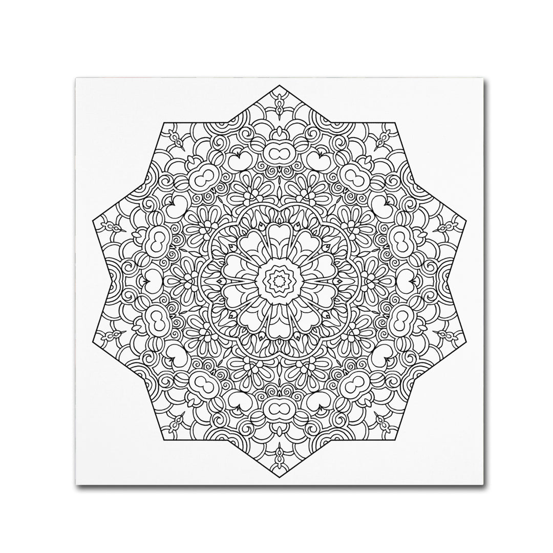 Kathy G. Ahrens Heavenly Mandala Canvas Wall Art 14 x 14 Image 2