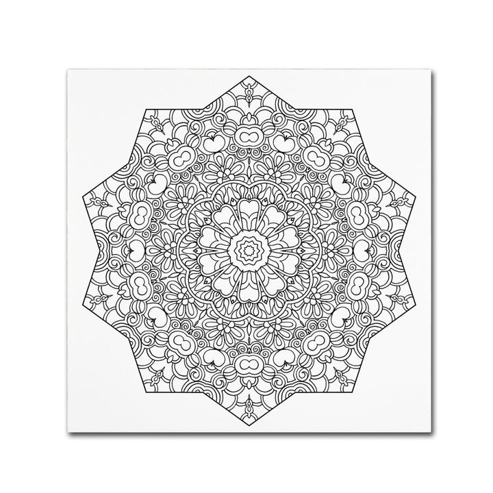 Kathy G. Ahrens Heavenly Mandala Canvas Wall Art 14 x 14 Image 2