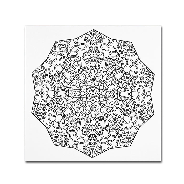 Kathy G. Ahrens Keuka Mandala Canvas Wall Art 14 x 14 Image 1