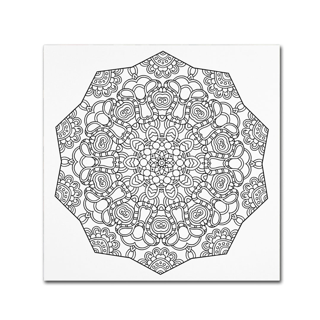 Kathy G. Ahrens Keuka Mandala Canvas Wall Art 14 x 14 Image 2