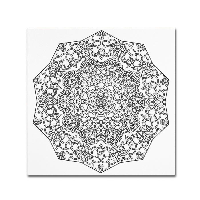 Kathy G. Ahrens Lover Mandala Canvas Wall Art 14 x 14 Image 1