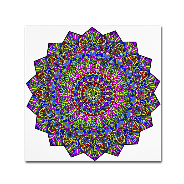 Kathy G. Ahrens Mystical Mandala Canvas Wall Art 14 x 14 Image 1