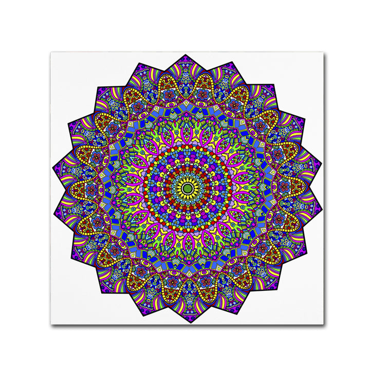 Kathy G. Ahrens Mystical Mandala Canvas Wall Art 14 x 14 Image 2