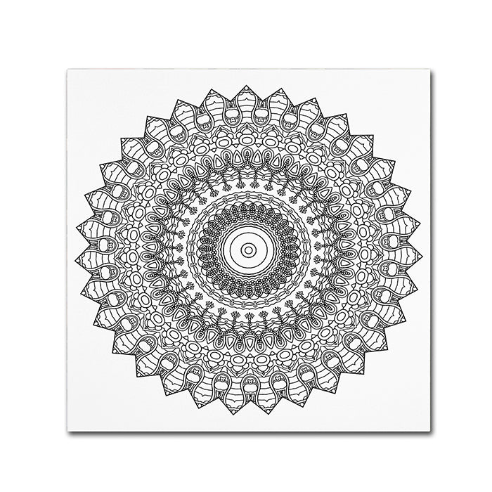 Kathy G. Ahrens Nights Mandala Canvas Wall Art 14 x 14 Image 1