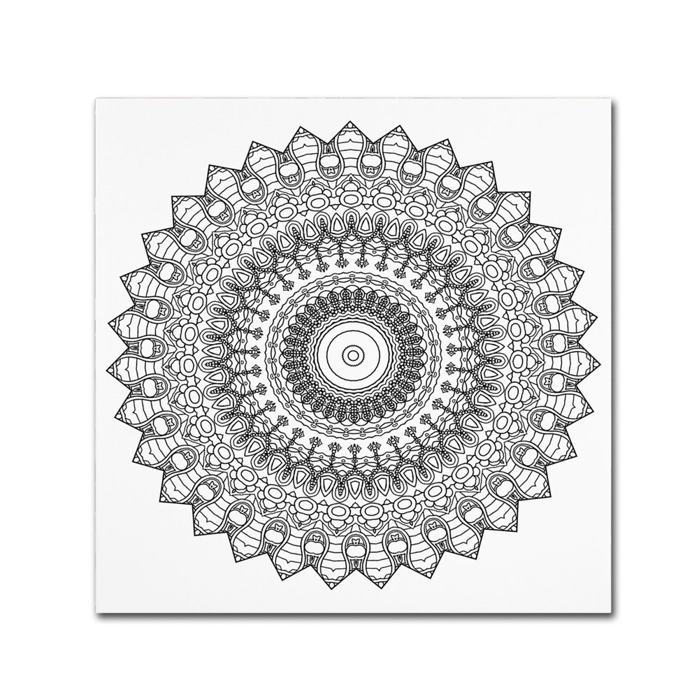 Kathy G. Ahrens Nights Mandala Canvas Wall Art 14 x 14 Image 2