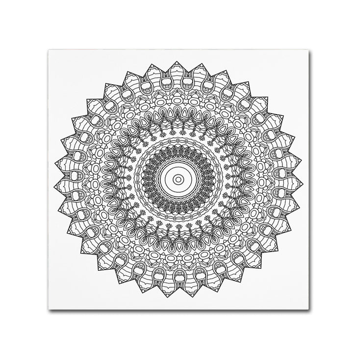 Kathy G. Ahrens Nights Mandala Canvas Wall Art 14 x 14 Image 2