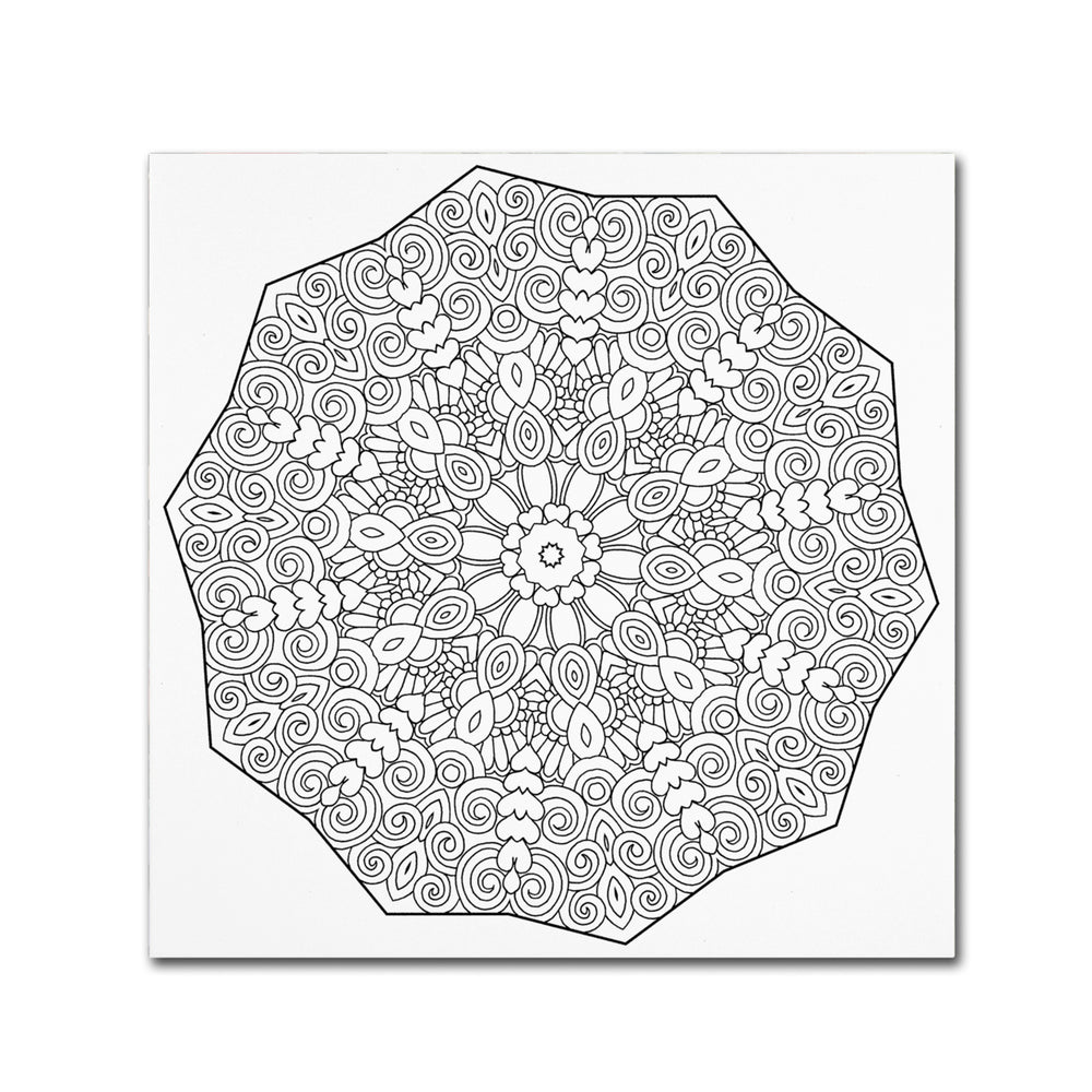 Kathy G. Ahrens Rolly Mandala Canvas Wall Art 14 x 14 Image 2