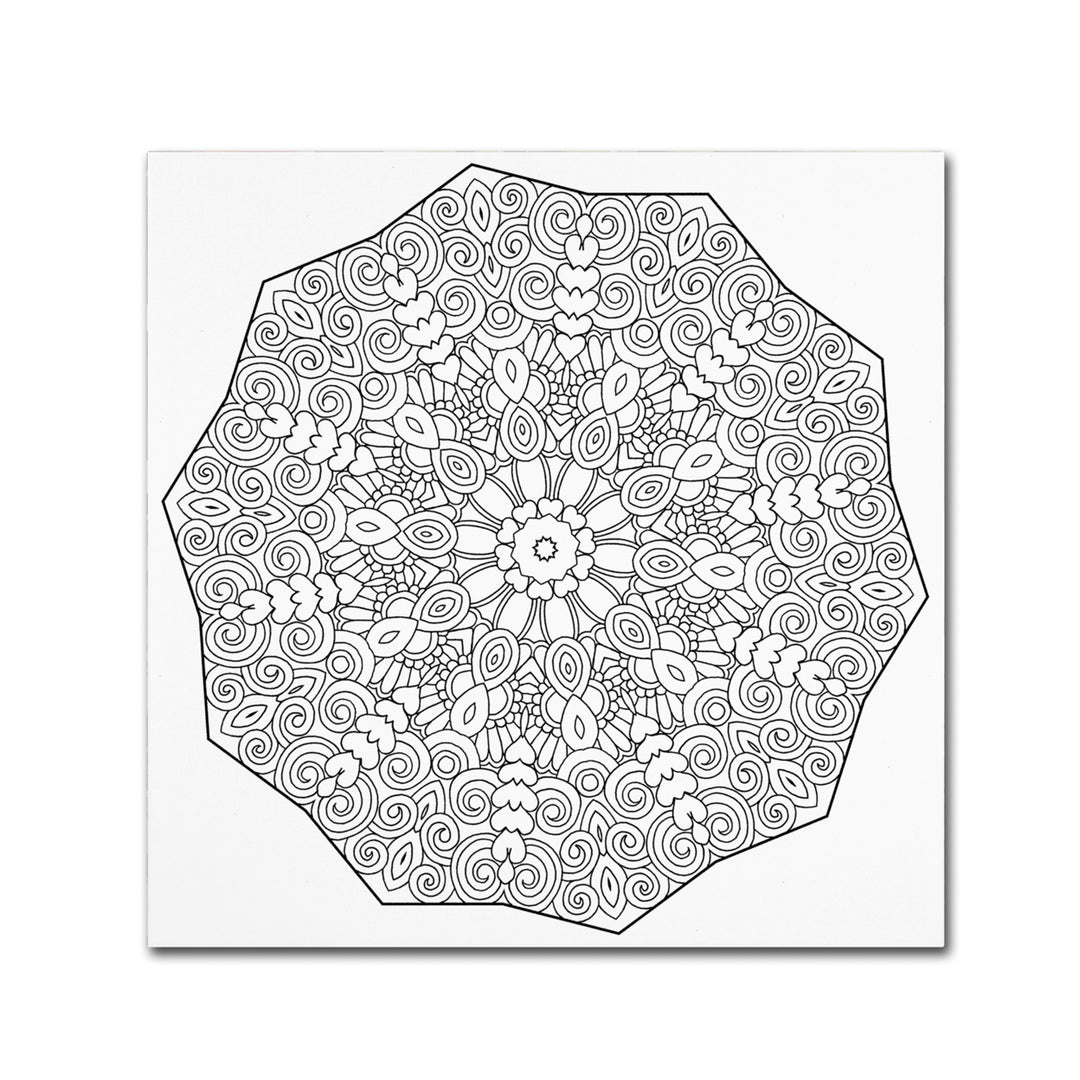 Kathy G. Ahrens Rolly Mandala Canvas Wall Art 14 x 14 Image 2