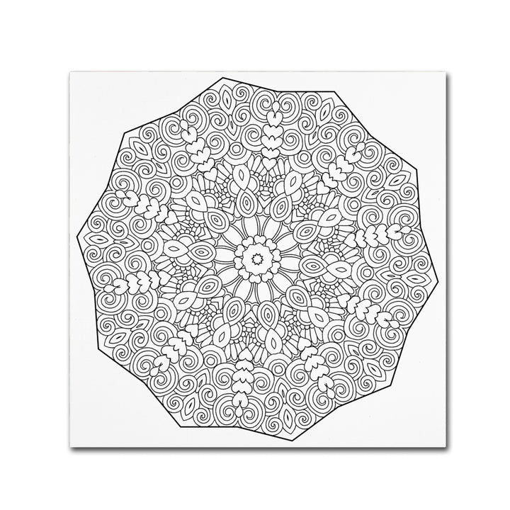 Kathy G. Ahrens Rolly Mandala Canvas Wall Art 14 x 14 Image 2