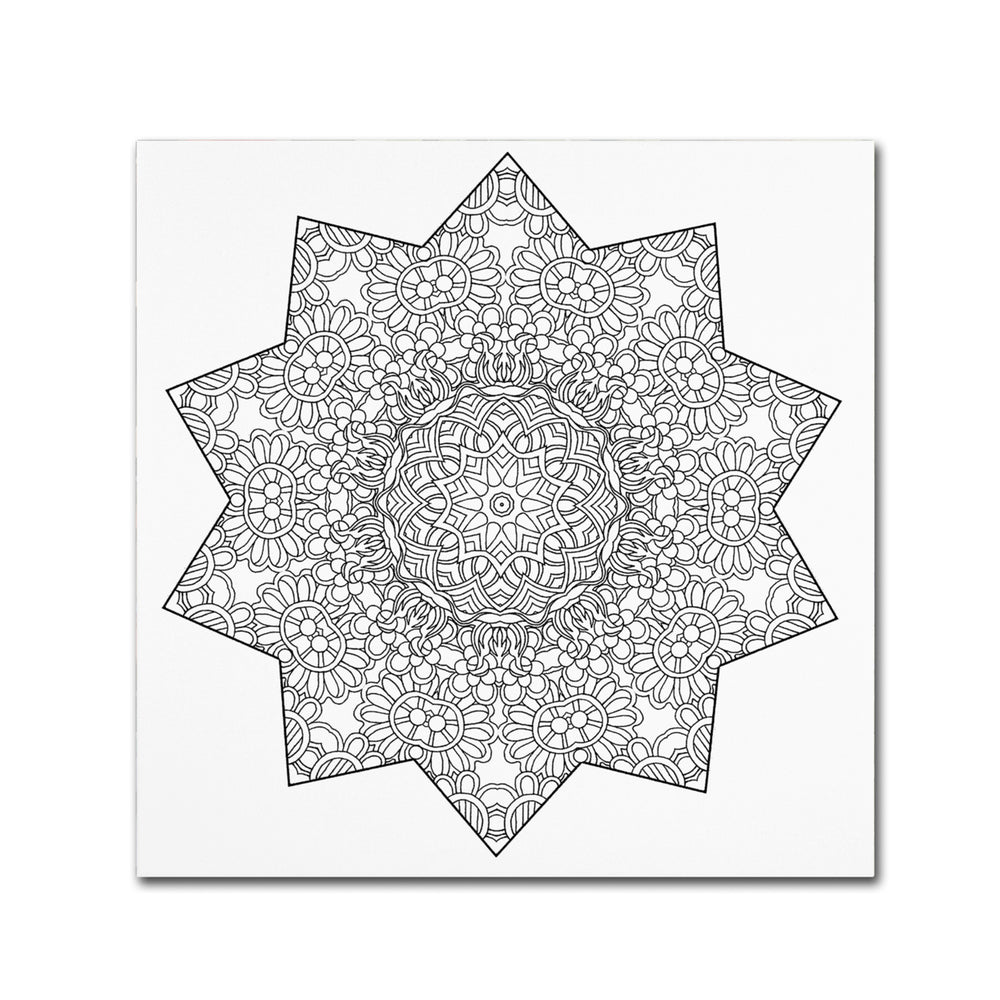 Kathy G. Ahrens Shining Mandala Canvas Wall Art 14 x 14 Image 2