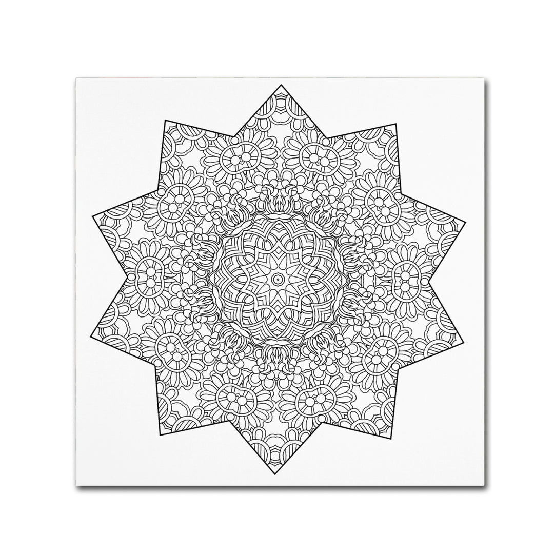 Kathy G. Ahrens Shining Mandala Canvas Wall Art 14 x 14 Image 2