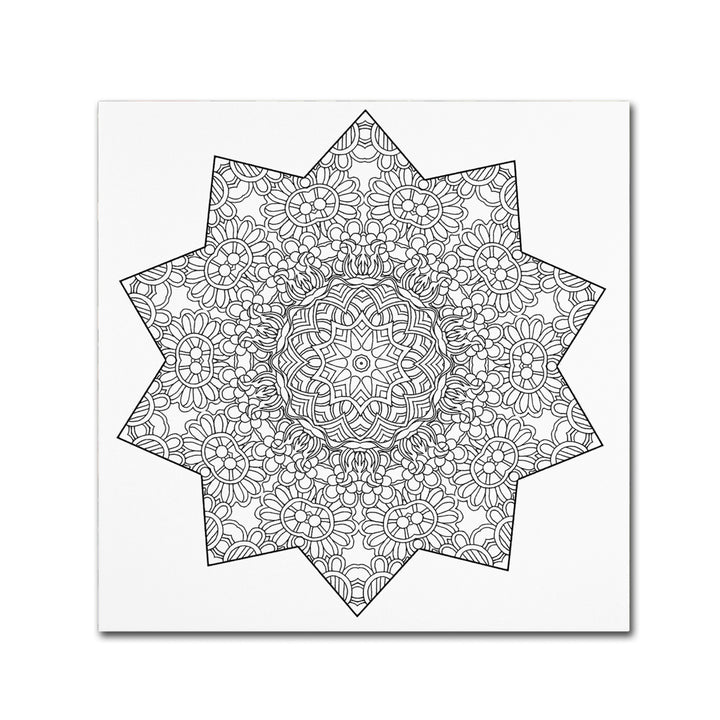 Kathy G. Ahrens Shining Mandala Canvas Wall Art 14 x 14 Image 2