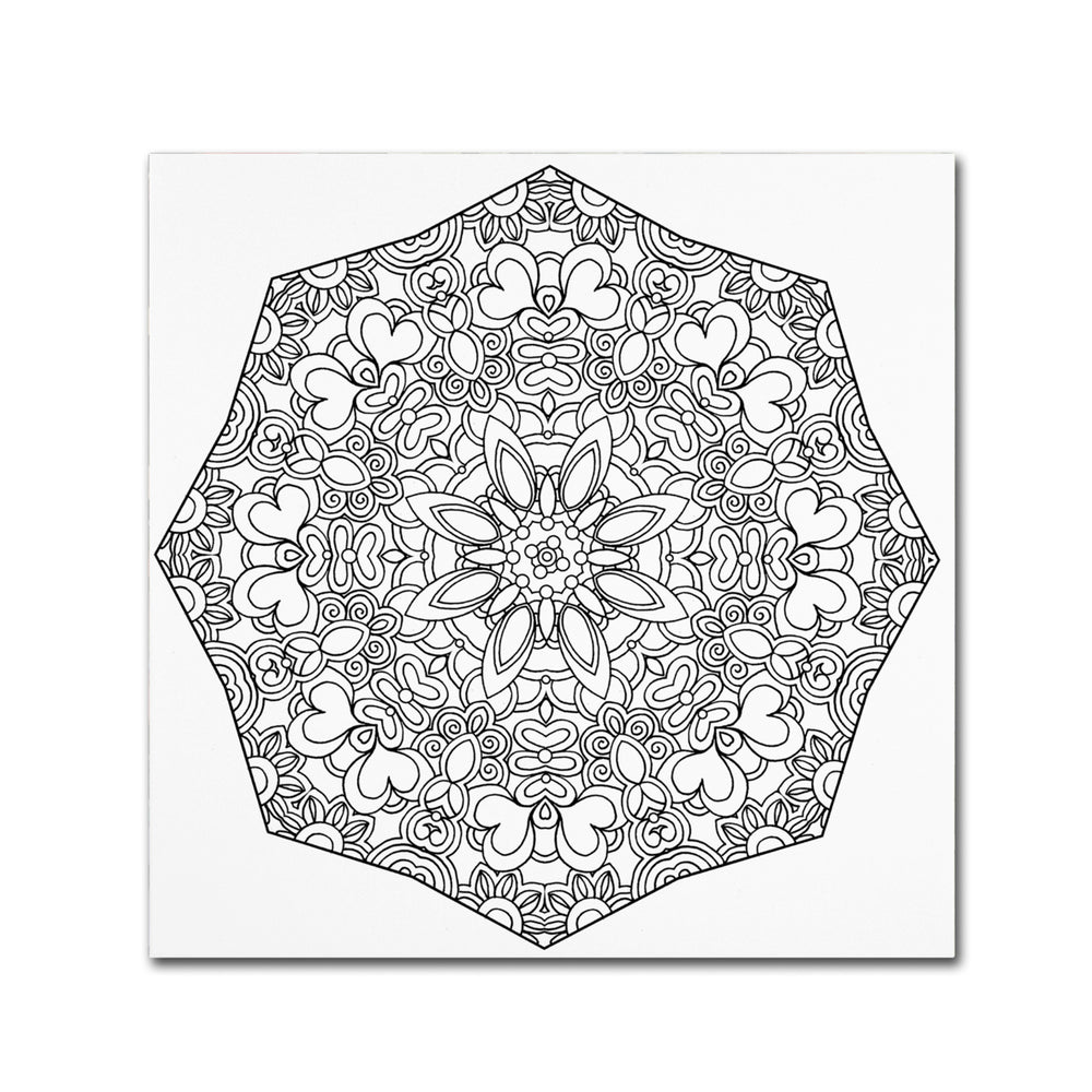 Kathy G. Ahrens Sublime Mandala Canvas Wall Art 14 x 14 Image 2