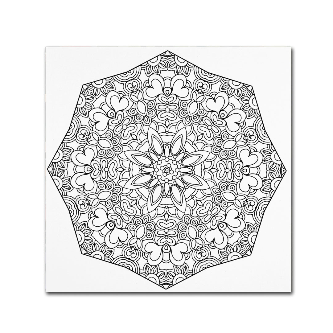 Kathy G. Ahrens Sublime Mandala Canvas Wall Art 14 x 14 Image 2