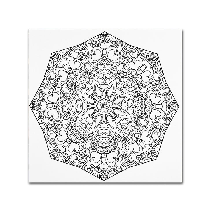 Kathy G. Ahrens Sublime Mandala Canvas Wall Art 14 x 14 Image 2