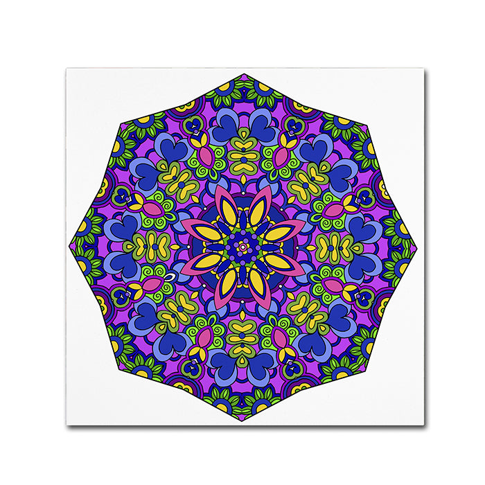 Kathy G. Ahrens Sublime Sunshine Mandala Canvas Wall Art 14 x 14 Image 1