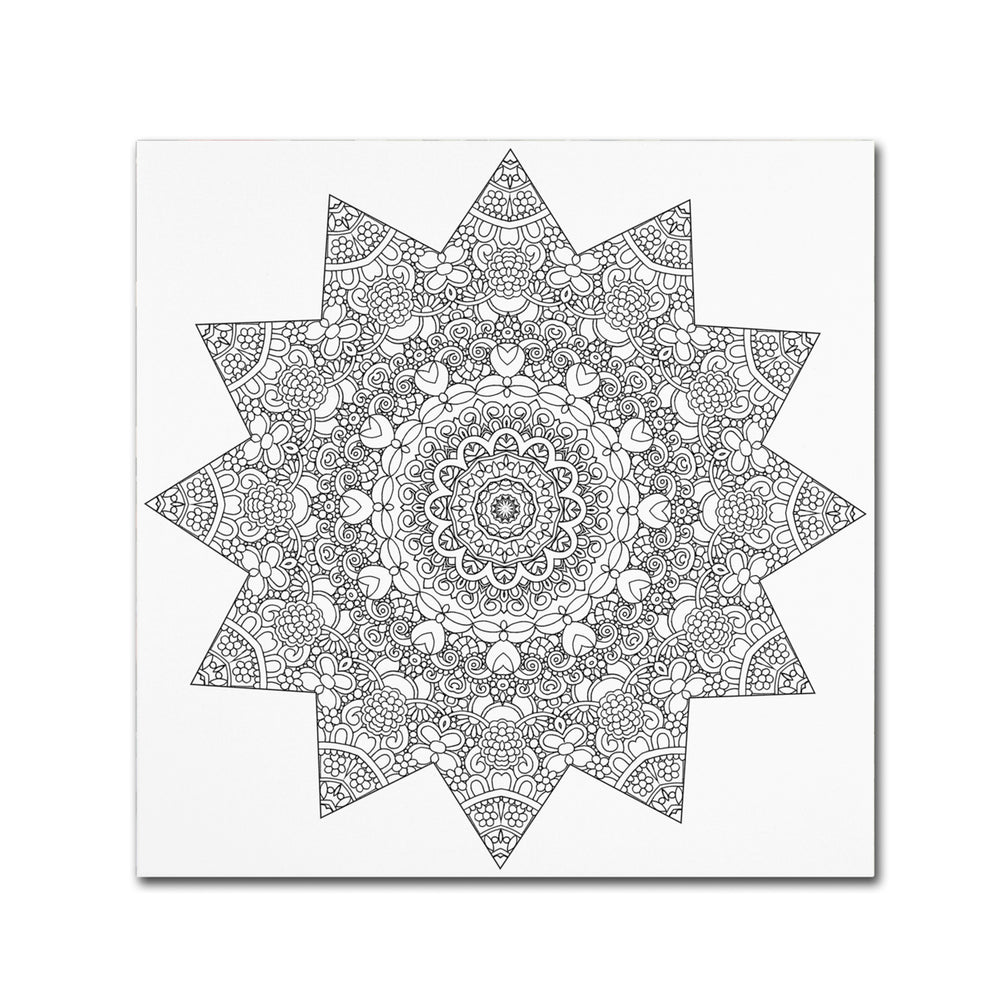 Kathy G. Ahrens Sunny Day Mandala Canvas Wall Art 14 x 14 Image 2