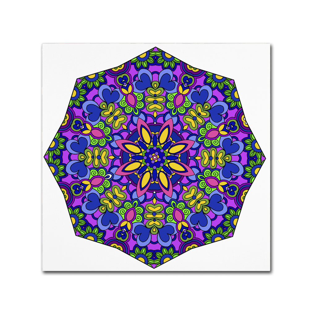 Kathy G. Ahrens Sublime Sunshine Mandala Canvas Wall Art 14 x 14 Image 2