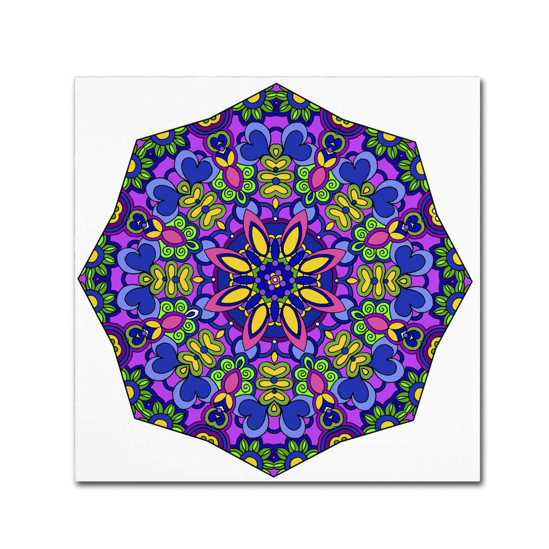 Kathy G. Ahrens Sublime Sunshine Mandala Canvas Wall Art 14 x 14 Image 2