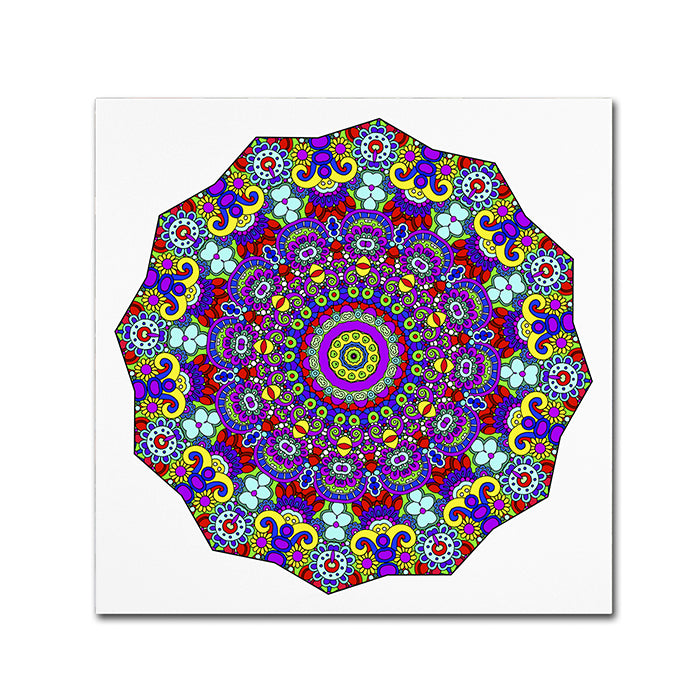 Kathy G. Ahrens The Sigh Mandala Canvas Wall Art 14 x 14 Image 1