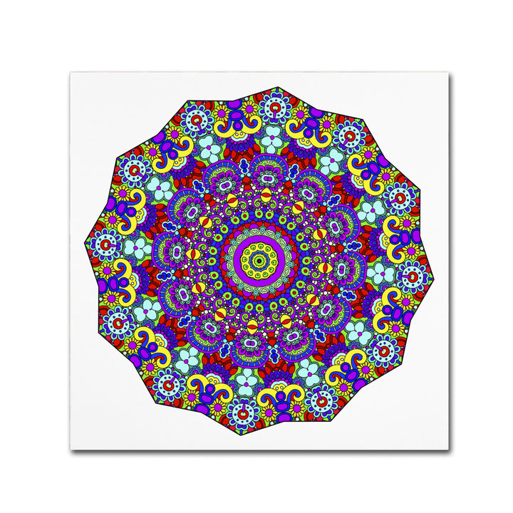 Kathy G. Ahrens The Sigh Mandala Canvas Wall Art 14 x 14 Image 2