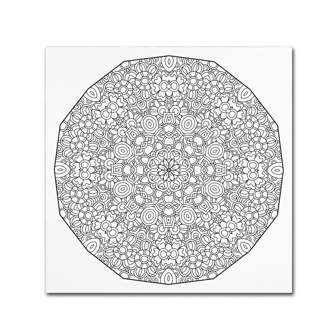 Kathy G. Ahrens WOW Mandala Canvas Wall Art 14 x 14 Image 2