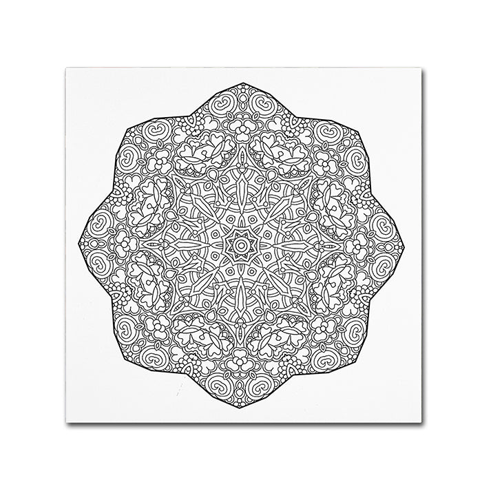 Kathy G. Ahrens Thorns Mandala Canvas Wall Art 14 x 14 Image 1