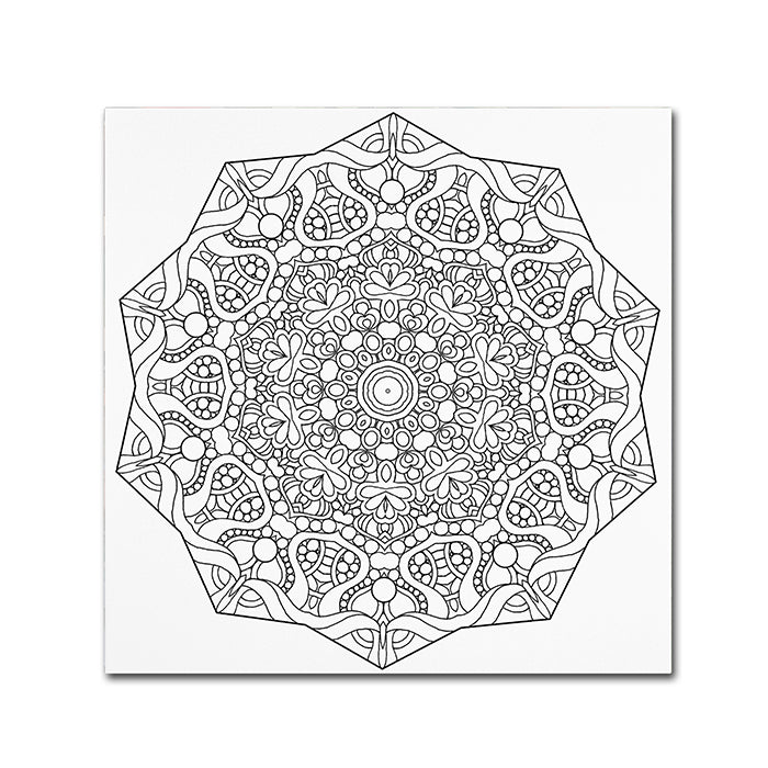 Kathy G. Ahrens Mixed Coloring Book 8 Canvas Wall Art 14 x 14 Image 1