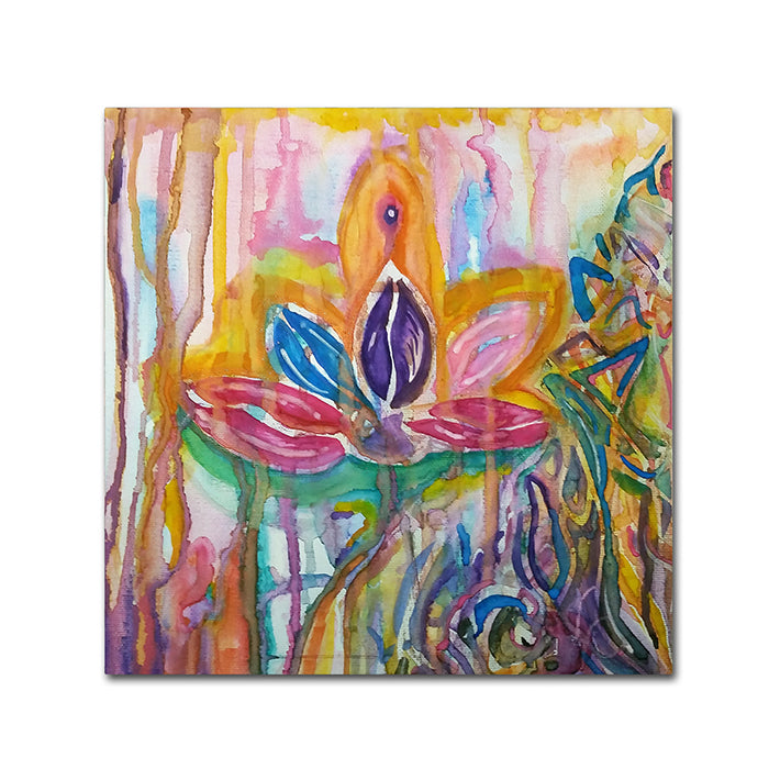 Lauren Moss Lotus Canvas Wall Art 14 x 14 Image 1