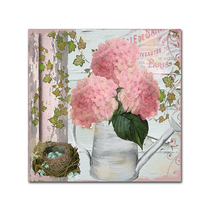 Color Bakery Chalet dEte Hydrangea Canvas Wall Art 14 x 14 Image 1