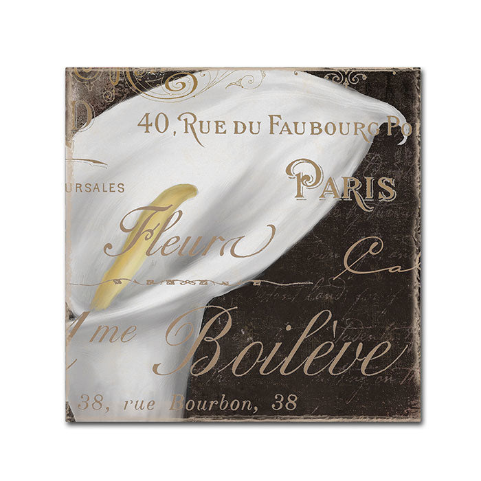 Color Bakery Fleurs Blanc I Canvas Wall Art 14 x 14 Image 1