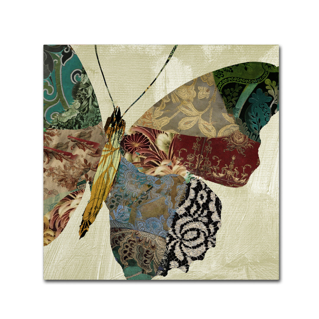 Color Bakery Butterfly Brocade II Canvas Wall Art 14 x 14 Image 2