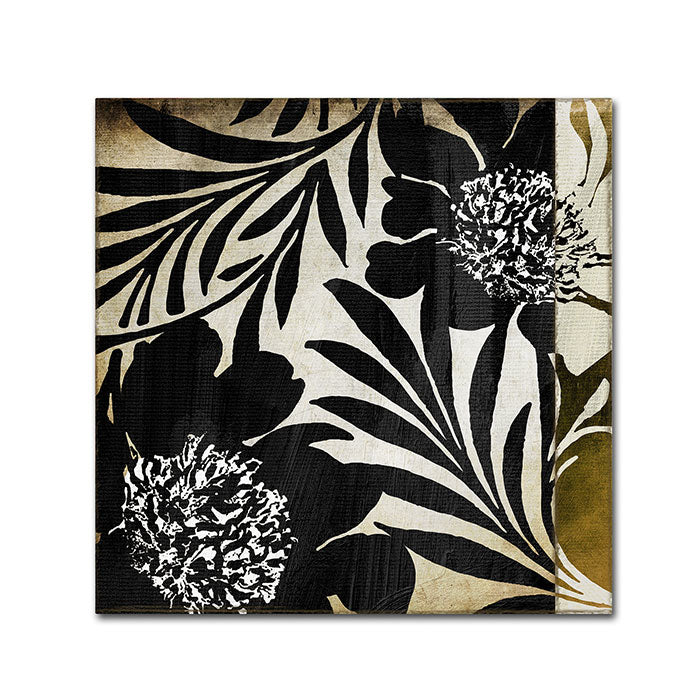 Color Bakery Floral Jungle Lines I Canvas Wall Art 14 x 14 Image 1